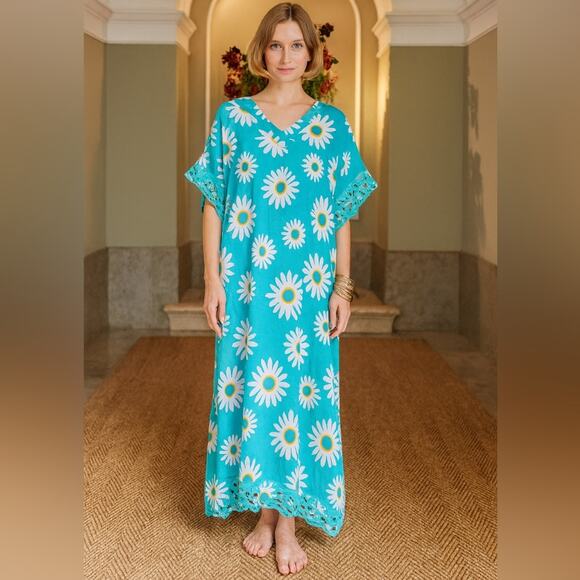 Nimo With Love Dresses & Skirts - Nimo With Love Dahlia Linen Kaftan